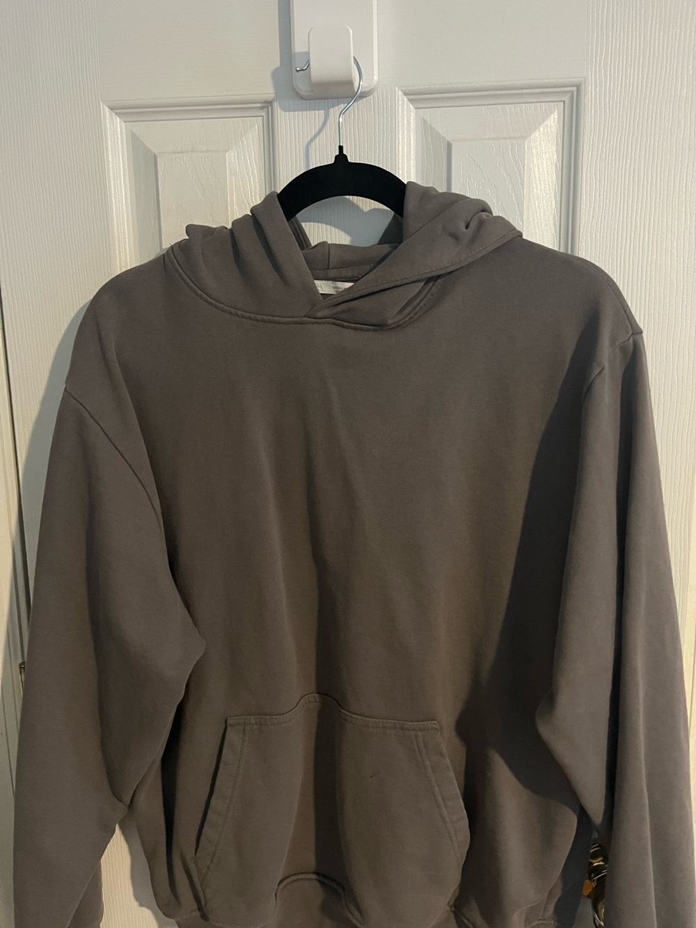 Zara Men's Gray Pullover Hoodie Sweatshirt - Classic Comfort